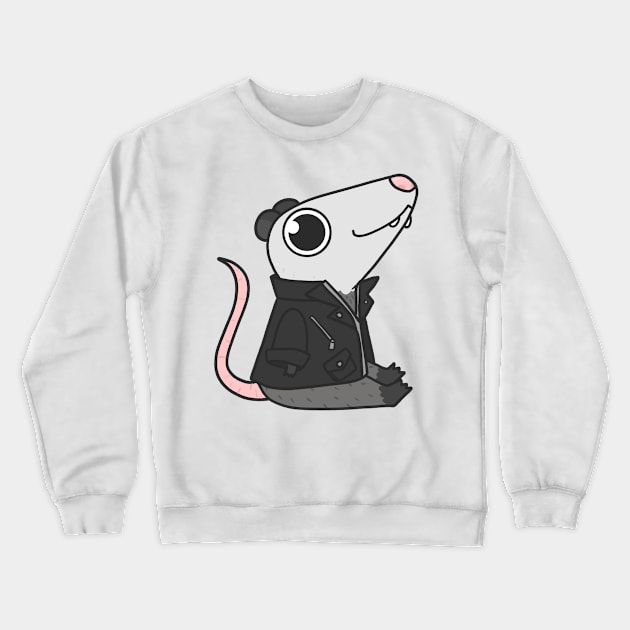 Opossum in a jacket Crewneck Sweatshirt by IcyBubblegum